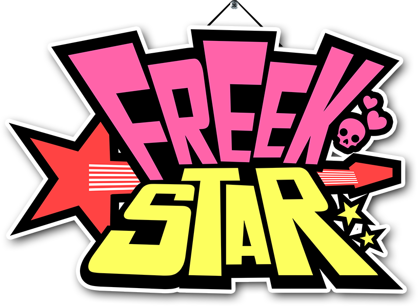 freekstar logo with star-shaped guitar